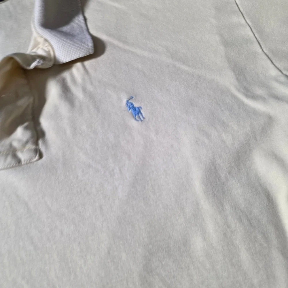 Polo Ralph Lauren Mens XL Polo Shirt Yellow Made in USA Cotton Short Sleeve Pony